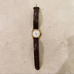 COACH Vintage Mini Leather Strap Watch